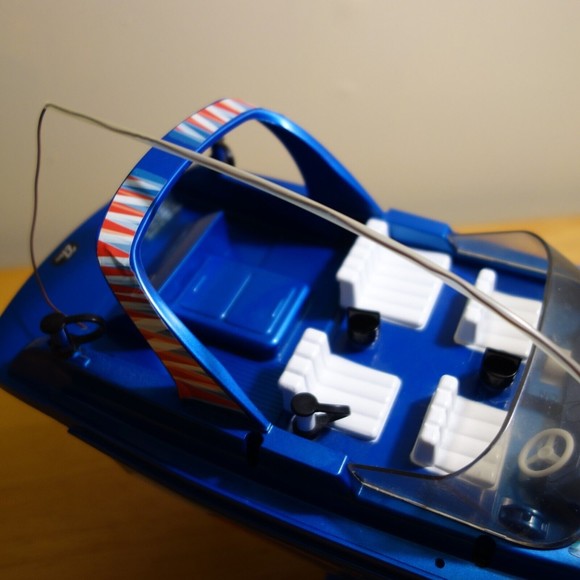 Nikko Zephyr Blue Radio Control RC Boat 27 MHz #300073 WORKING - Picture 4 of 16